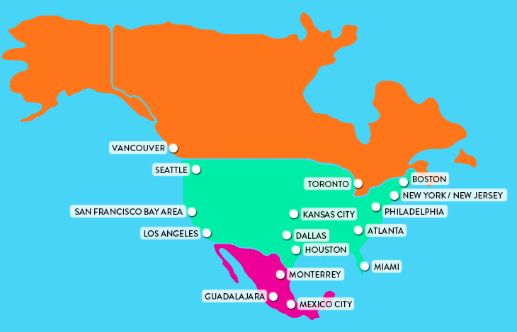 World Cup 2026 Map